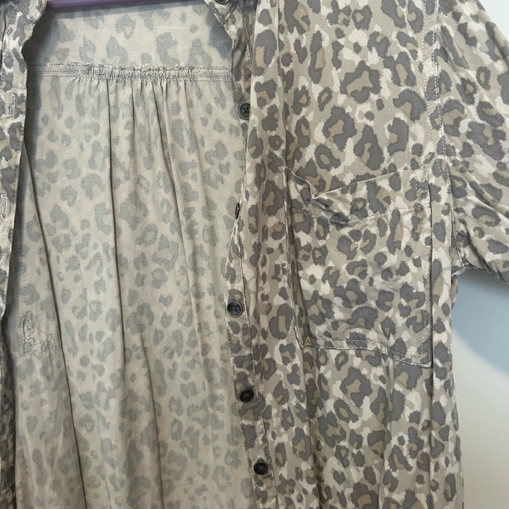 Maurices Leopard Print Button Up Shirt - image 4